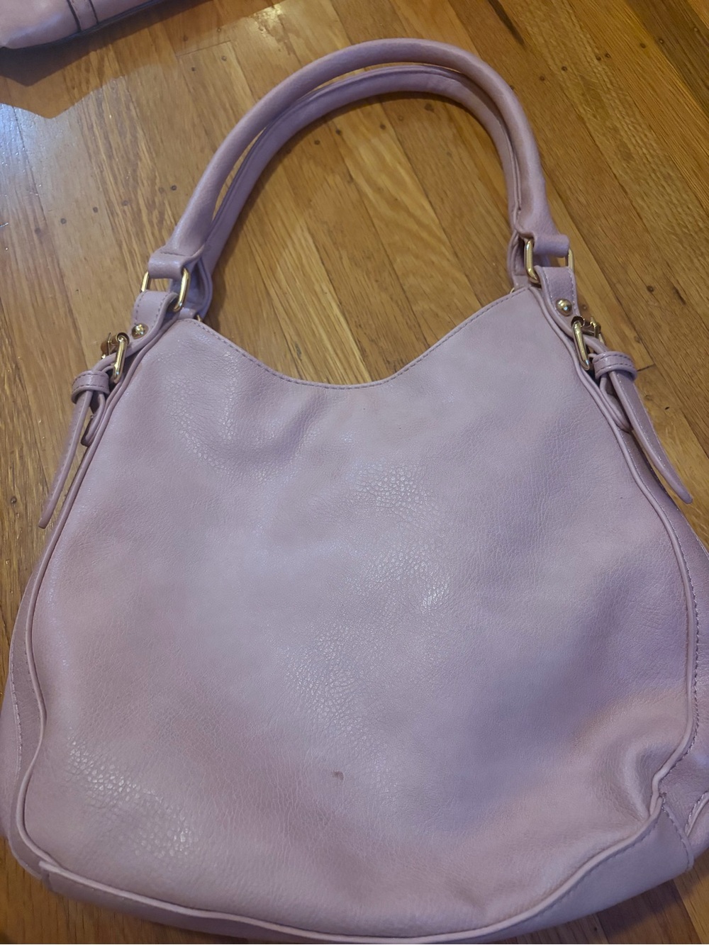 Soft rusty pink  Leather Shoulder Bag - Elegant Women’s Handbag